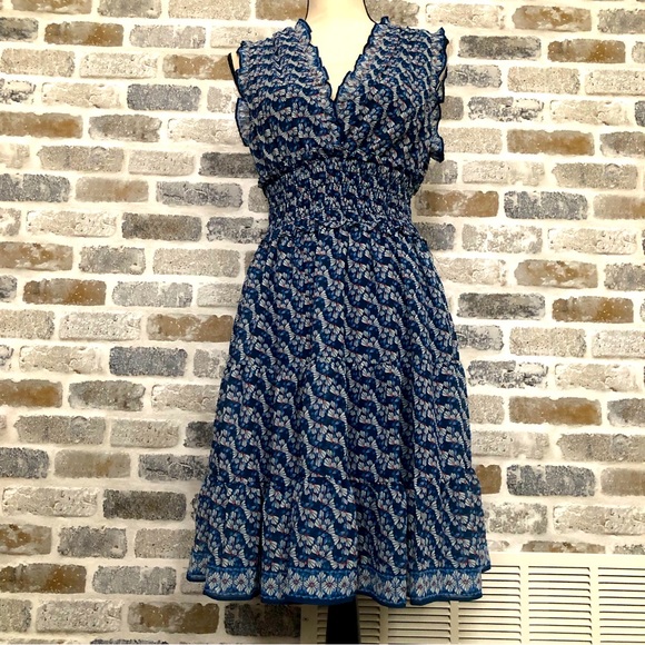 Max Studio Dresses & Skirts - Max Studio Floral Blue Dress Size Medium. New with Tags